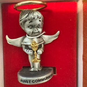 Cathedral Art Pewter First Communion Angel Figurine
